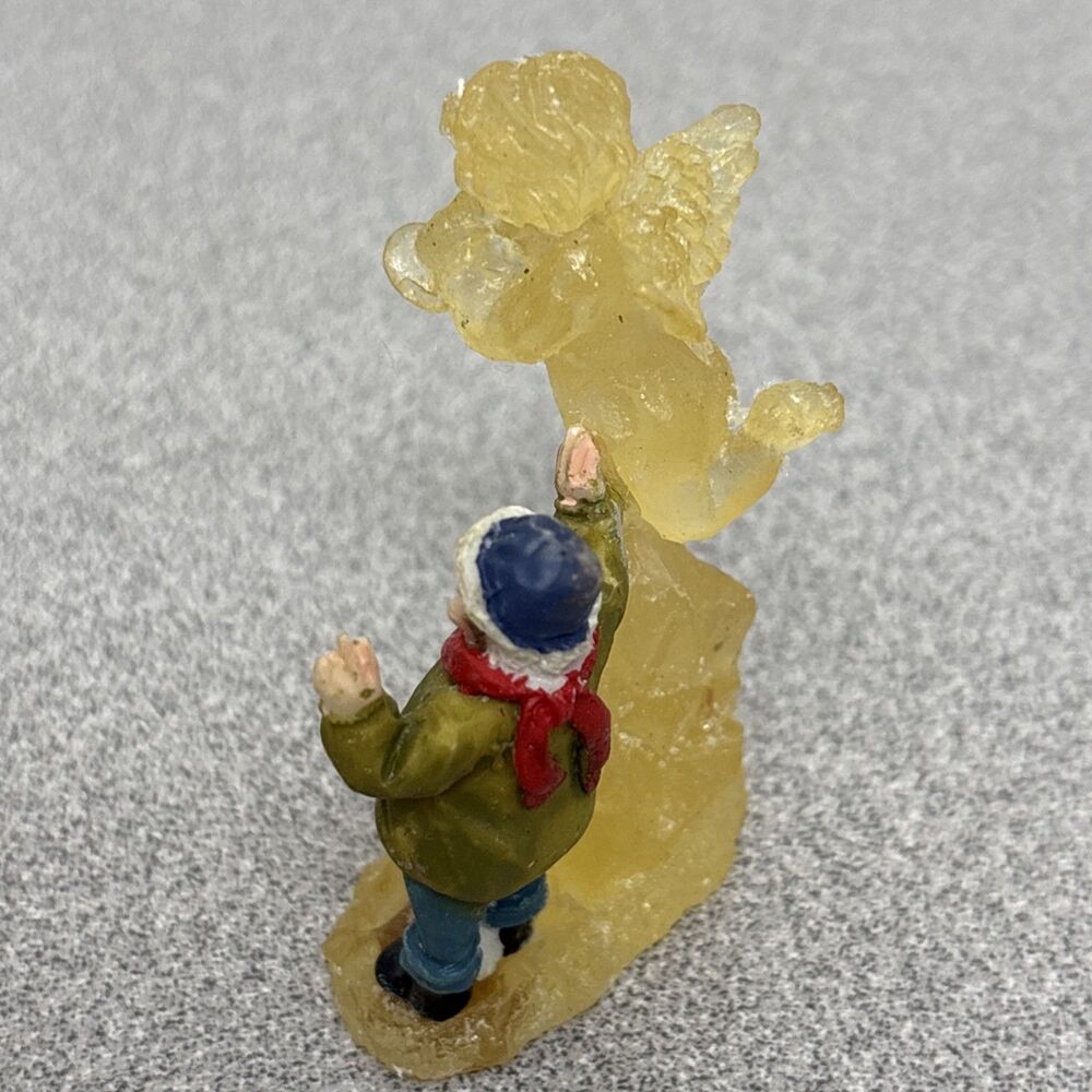(3) Lemax Christmas Village Figurines, Santa, Making Snowman, And Ice Angel - Picture 5 of 11